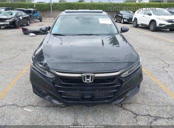 1HGCV1F41KA002854 2019 HONDA ACCORD Черный 