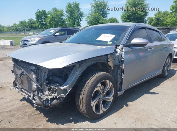 1HGCV1F41KA149160 2019 HONDA ACCORD Silver Front view