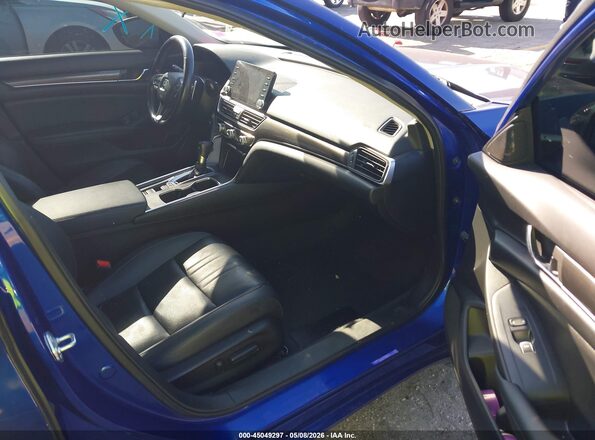 1HGCV1F41NA009243 2022 HONDA ACCORD Blue წინა სალონის ხედი