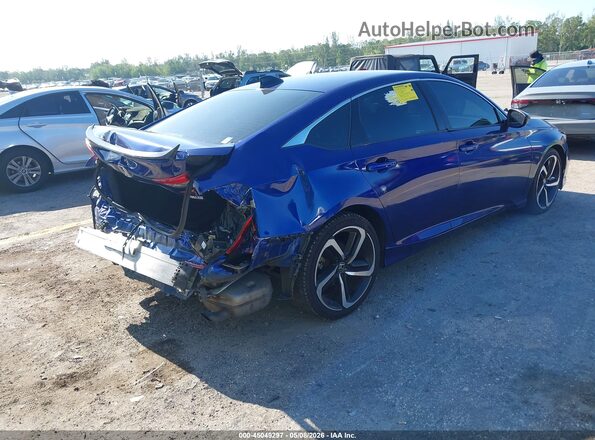 1HGCV1F41NA009243 2022 HONDA ACCORD Blue უკანა მარჯვენა