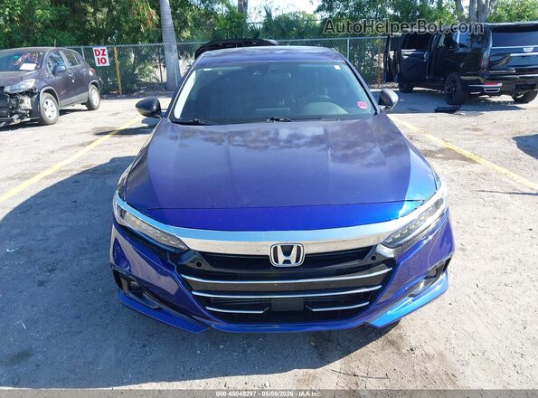 1HGCV1F41NA009243 2022 HONDA ACCORD Blue ხელსაწყოთა პანელის ხედი