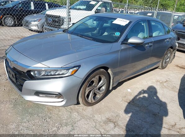 1HGCV1F42JA084110 2018 HONDA ACCORD Silver Vista tres cuartos delantera izquierda