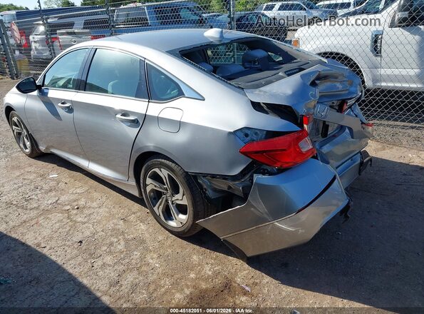 1HGCV1F42JA084110 2018 HONDA ACCORD Silver Trasero izquierdo