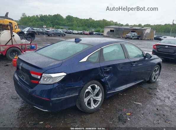 1HGCV1F42JA264607 2018 HONDA ACCORD Blue Հետևի աջ