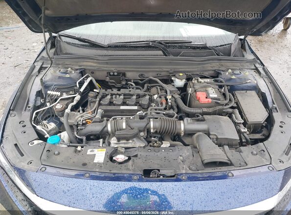 1HGCV1F42JA264607 2018 HONDA ACCORD Blue Հետևի տեսք