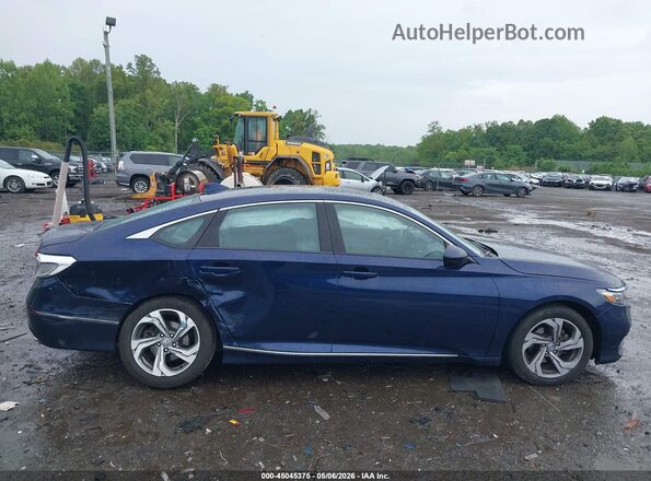 1HGCV1F42JA264607 2018 HONDA ACCORD Blue Սալոնի հետևի տեսք