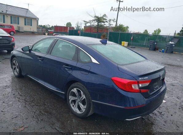 1HGCV1F42JA264607 2018 HONDA ACCORD Blue Հետևի ձախ