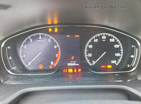 1HGCV1F42LA088189 2020 HONDA ACCORD Gray Вид щитка приладів