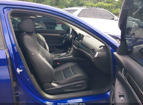 1HGCV1F42NA109433 2022 HONDA ACCORD Blue Vista interior delantera