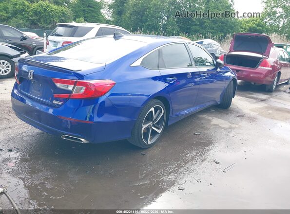 1HGCV1F42NA109433 2022 HONDA ACCORD Blue Trasero derecho