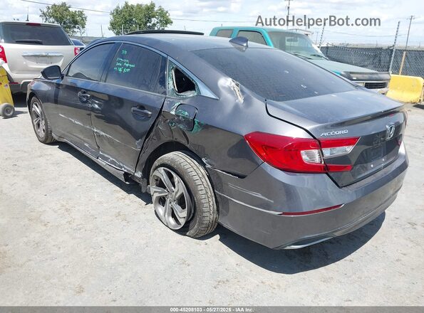 1HGCV1F43JA153404 2018 HONDA ACCORD Gray Հետևի ձախ