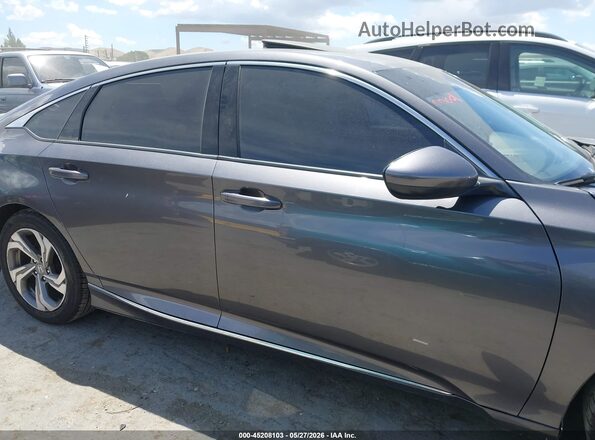 1HGCV1F43JA153404 2018 HONDA ACCORD Gray Սալոնի հետևի տեսք