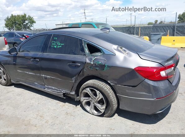1HGCV1F43JA153404 2018 HONDA ACCORD Gray Դիմացի տեսք