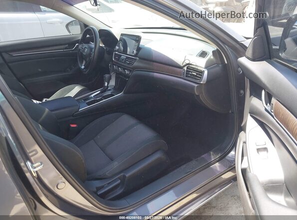 1HGCV1F43JA153404 2018 HONDA ACCORD Gray Սալոնի դիմացի տեսք