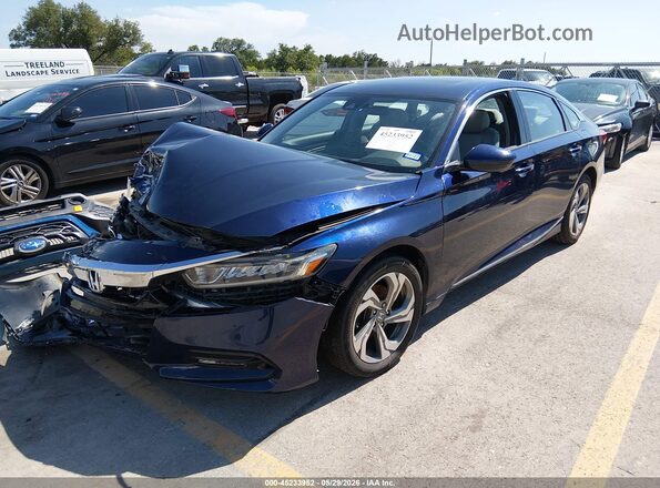 1HGCV1F43KA032647 2019 HONDA ACCORD Black წინა მარცხენა ხედი სამი მეოთხედიდან