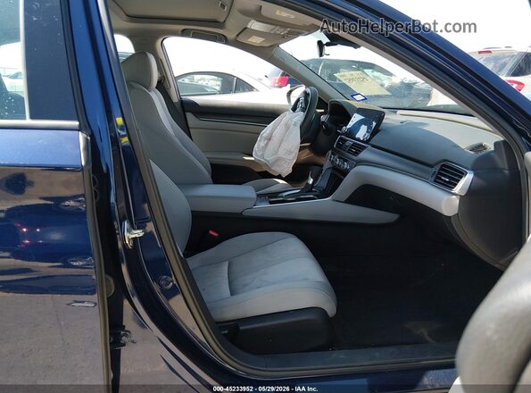 1HGCV1F43KA032647 2019 HONDA ACCORD Black წინა სალონის ხედი