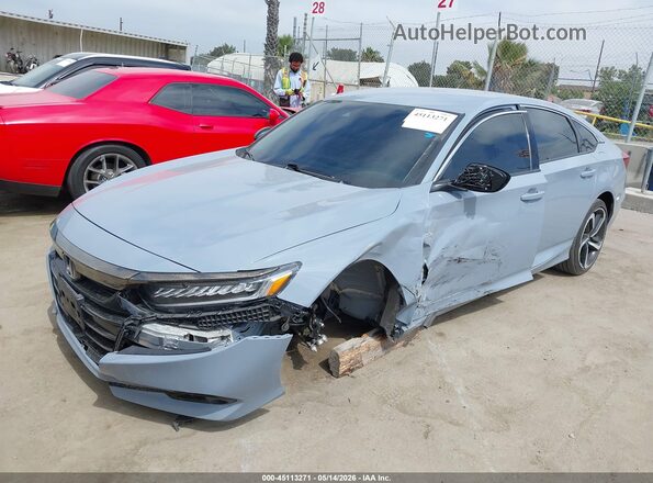 1HGCV1F43NA094425 2022 HONDA ACCORD Gray Przód lewy