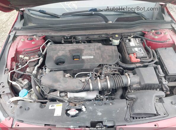 1HGCV1F44KA017753 2019 HONDA ACCORD Red უკანა ხედი