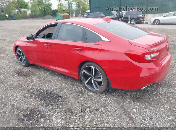 1HGCV1F44KA017753 2019 HONDA ACCORD Red უკანა მარცხენა