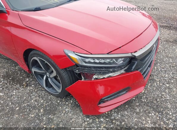 1HGCV1F44KA017753 2019 HONDA ACCORD Red წინა ხედი