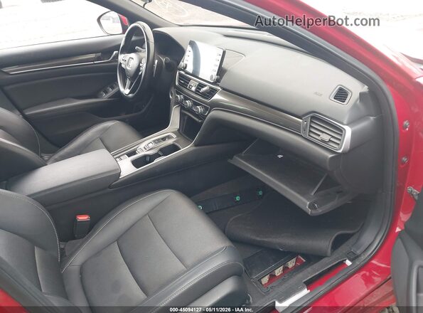 1HGCV1F44KA017753 2019 HONDA ACCORD Red წინა სალონის ხედი