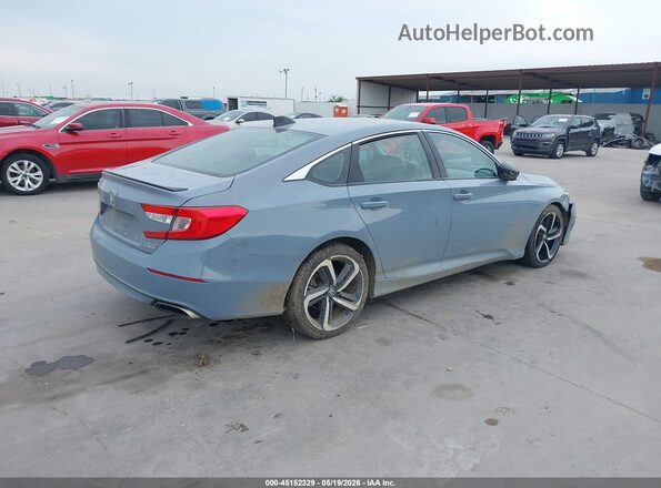 1HGCV1F44MA064493 2021 HONDA ACCORD Light Blue Հետևի աջ