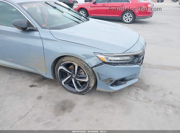 1HGCV1F44MA064493 2021 HONDA ACCORD Light Blue Դիմացի տեսք