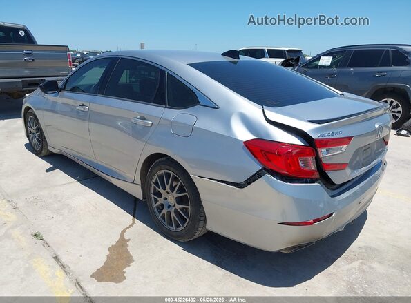 1HGCV1F44MA095386 2021 HONDA ACCORD Silver Հետևի ձախ