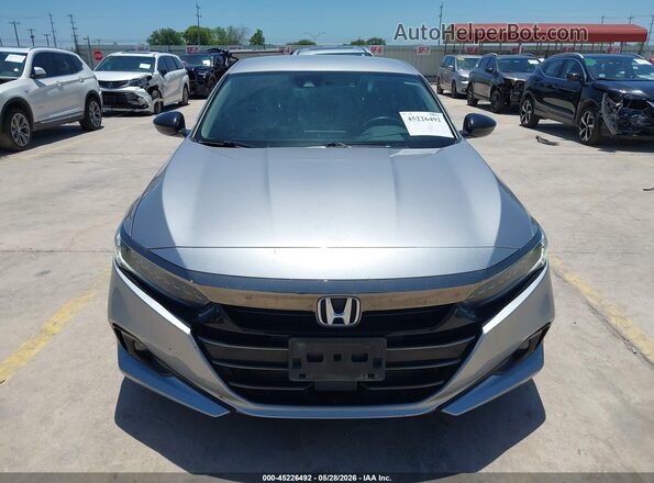 1HGCV1F44MA095386 2021 HONDA ACCORD Silver Սարքավորումների վահանակի տեսք