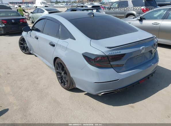 1HGCV1F44NA108669 2022 HONDA ACCORD Gray Trasero izquierdo