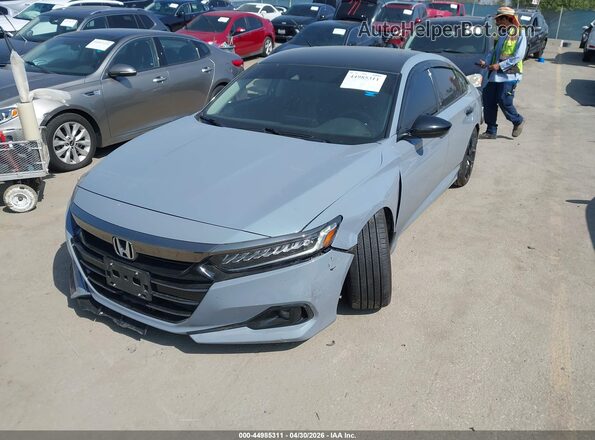 1HGCV1F44NA108669 2022 HONDA ACCORD Gray Vista tres cuartos delantera izquierda