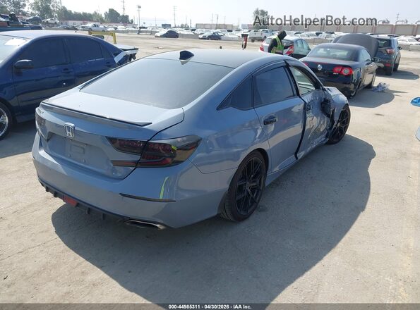 1HGCV1F44NA108669 2022 HONDA ACCORD Gray Trasero derecho