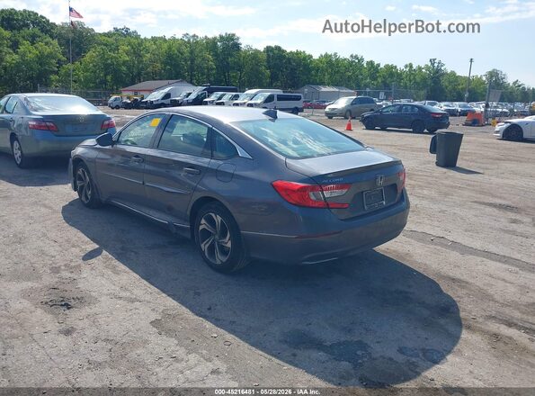 1HGCV1F45JA168633 2018 HONDA ACCORD Серый Задняя левая четверть