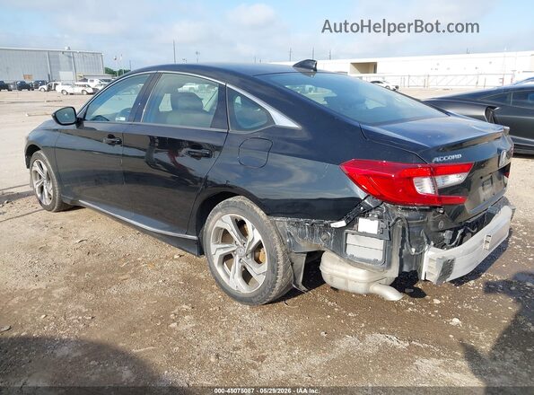 1HGCV1F45KA025943 2019 HONDA ACCORD Black უკანა მარცხენა