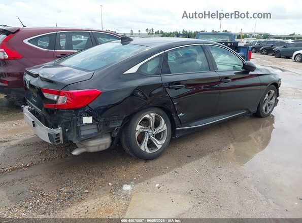 1HGCV1F45KA025943 2019 HONDA ACCORD Black უკანა მარჯვენა