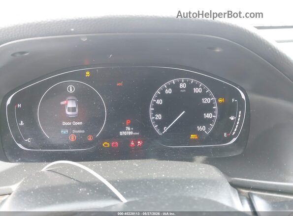 1HGCV1F45LA015852 2020 HONDA ACCORD Белый Вид задних сидений