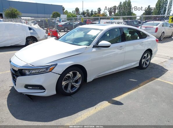 1HGCV1F45LA015852 2020 HONDA ACCORD Белый Передняя левая четверть