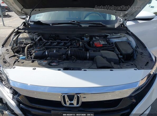 1HGCV1F45LA015852 2020 HONDA ACCORD Белый Вид сзади