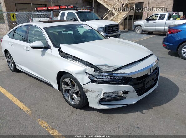 1HGCV1F45LA015852 2020 HONDA ACCORD Белый Вид спереди