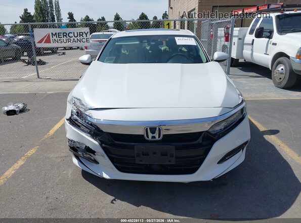 1HGCV1F45LA015852 2020 HONDA ACCORD Белый Вид щитка приборов