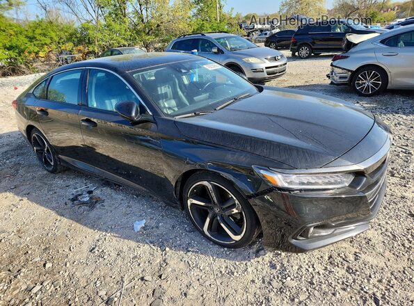 1HGCV1F45MA042633 2021 HONDA ACCORD Black 