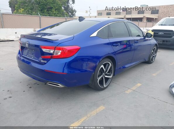 1HGCV1F45MA075289 2021 HONDA ACCORD Синий 