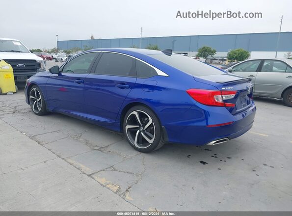 1HGCV1F45MA075289 2021 HONDA ACCORD Синий 