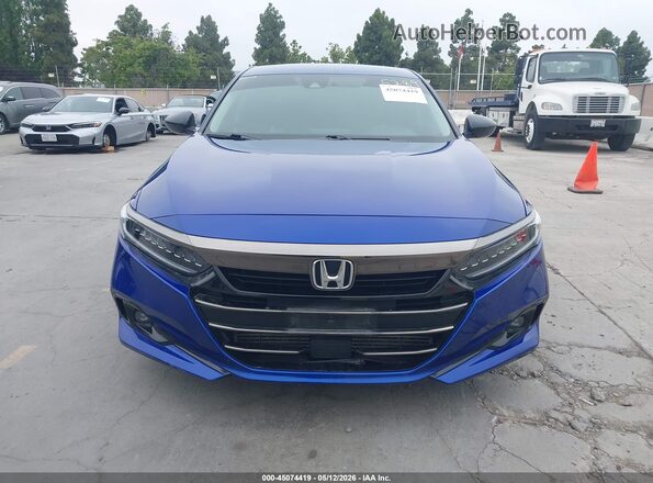 1HGCV1F45MA075289 2021 HONDA ACCORD Синий 