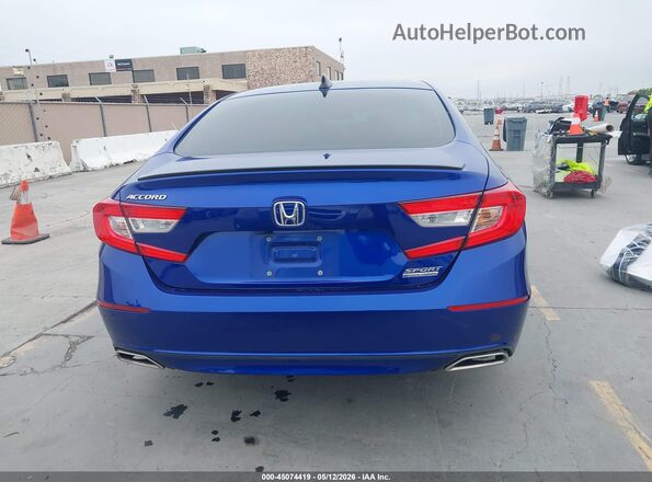 1HGCV1F45MA075289 2021 HONDA ACCORD Синий 