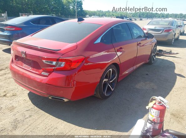 1HGCV1F45MA078709 2021 HONDA ACCORD Red Trasero derecho