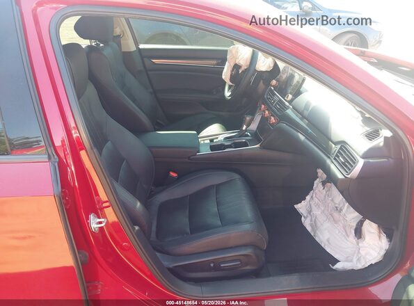 1HGCV1F45MA078709 2021 HONDA ACCORD Red Vista interior delantera