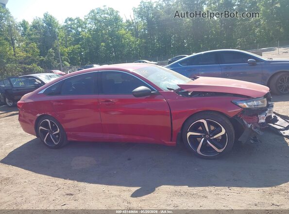 1HGCV1F45MA078709 2021 HONDA ACCORD Red Vista interior de 360 grados