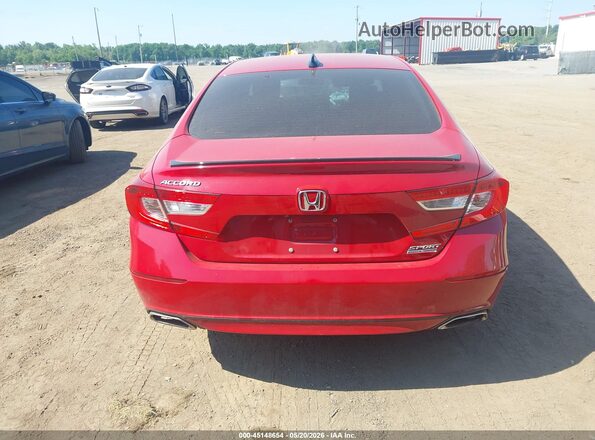 1HGCV1F45MA078709 2021 HONDA ACCORD Red 