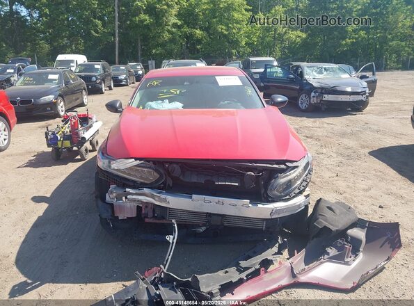 1HGCV1F45MA078709 2021 HONDA ACCORD Red Vista interior trasera